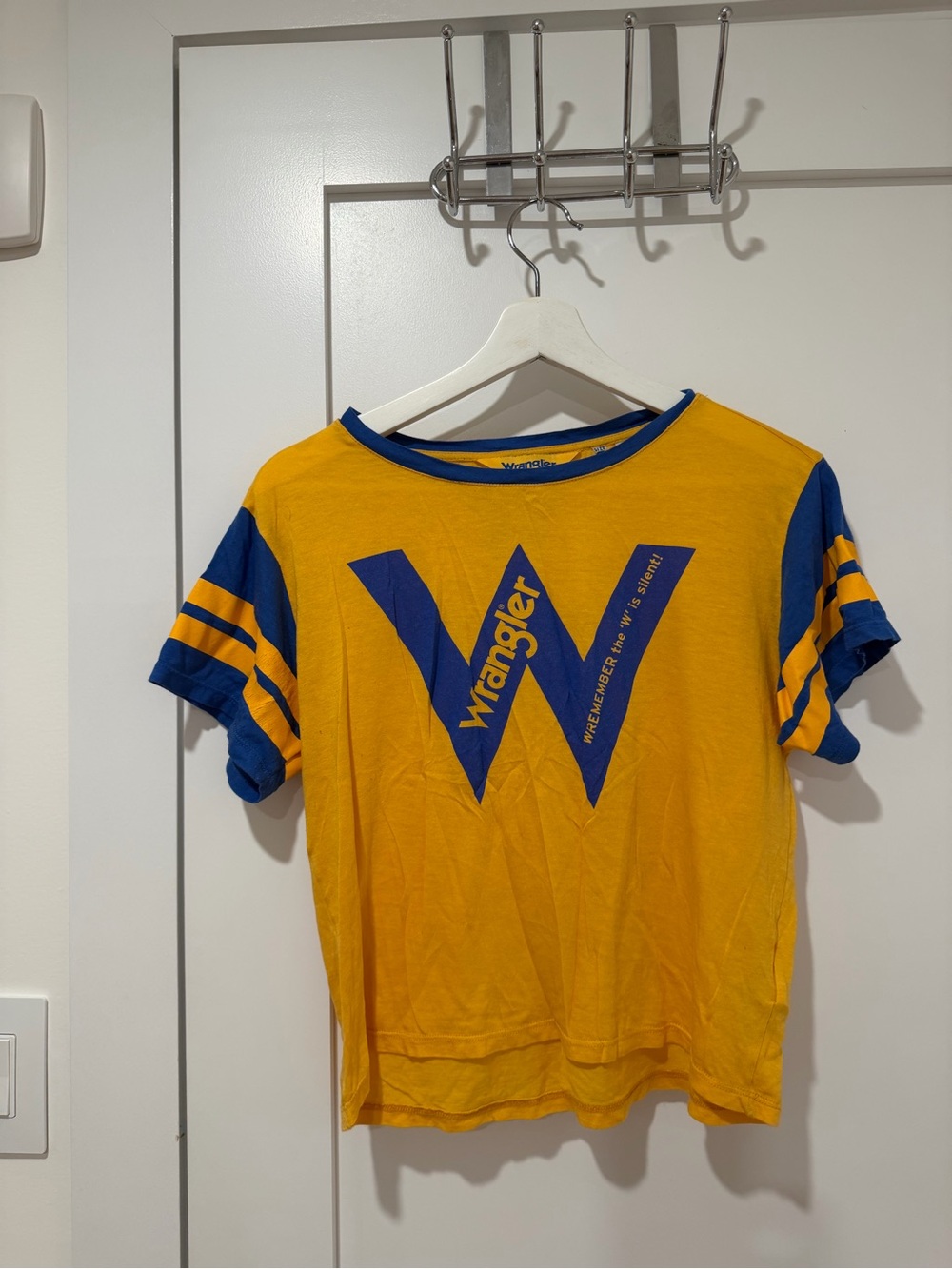 Wrangler Yellow and Blue Graphic Tee